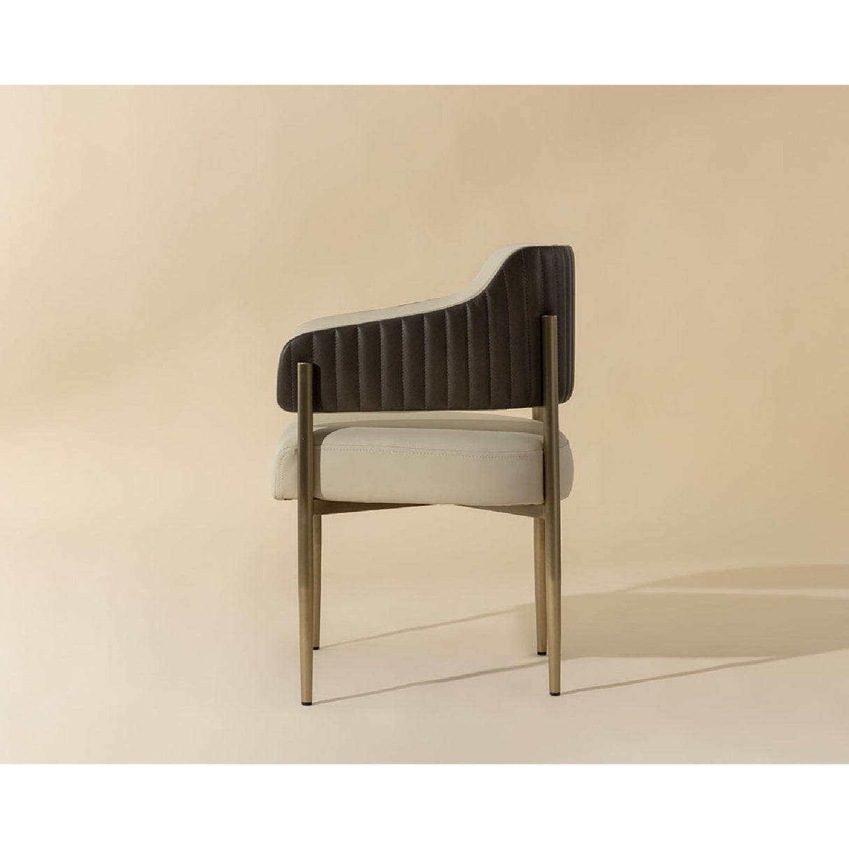 Cream Leather Dining Armchair by Splendido Tova Dining Chair, alternate view 10