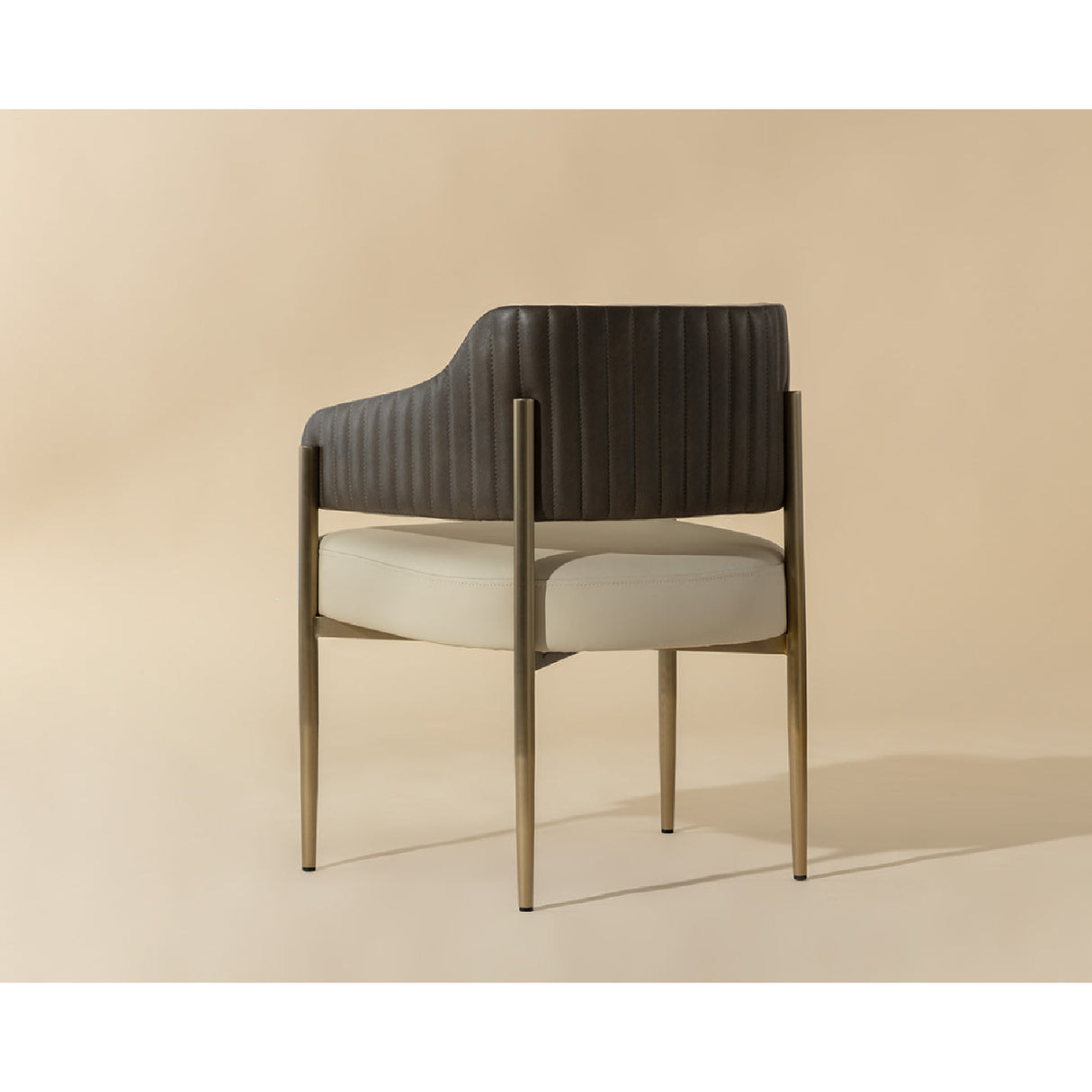 Cream Leather Dining Armchair by Splendido Tova Dining Chair, alternate view 11