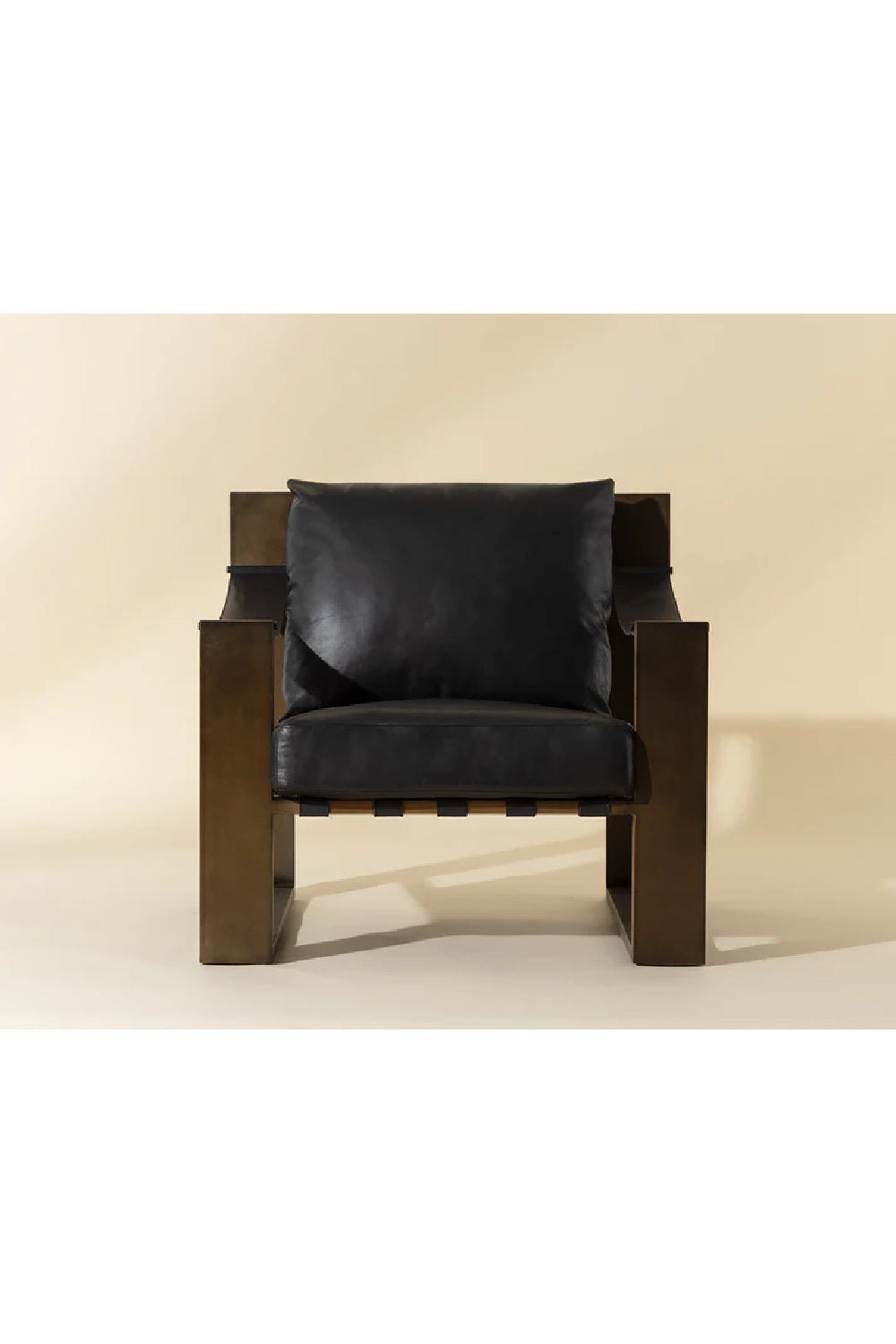 Leather Strapped Lounge Chair by Splendido Berke Accent Chair, alternate view 20
