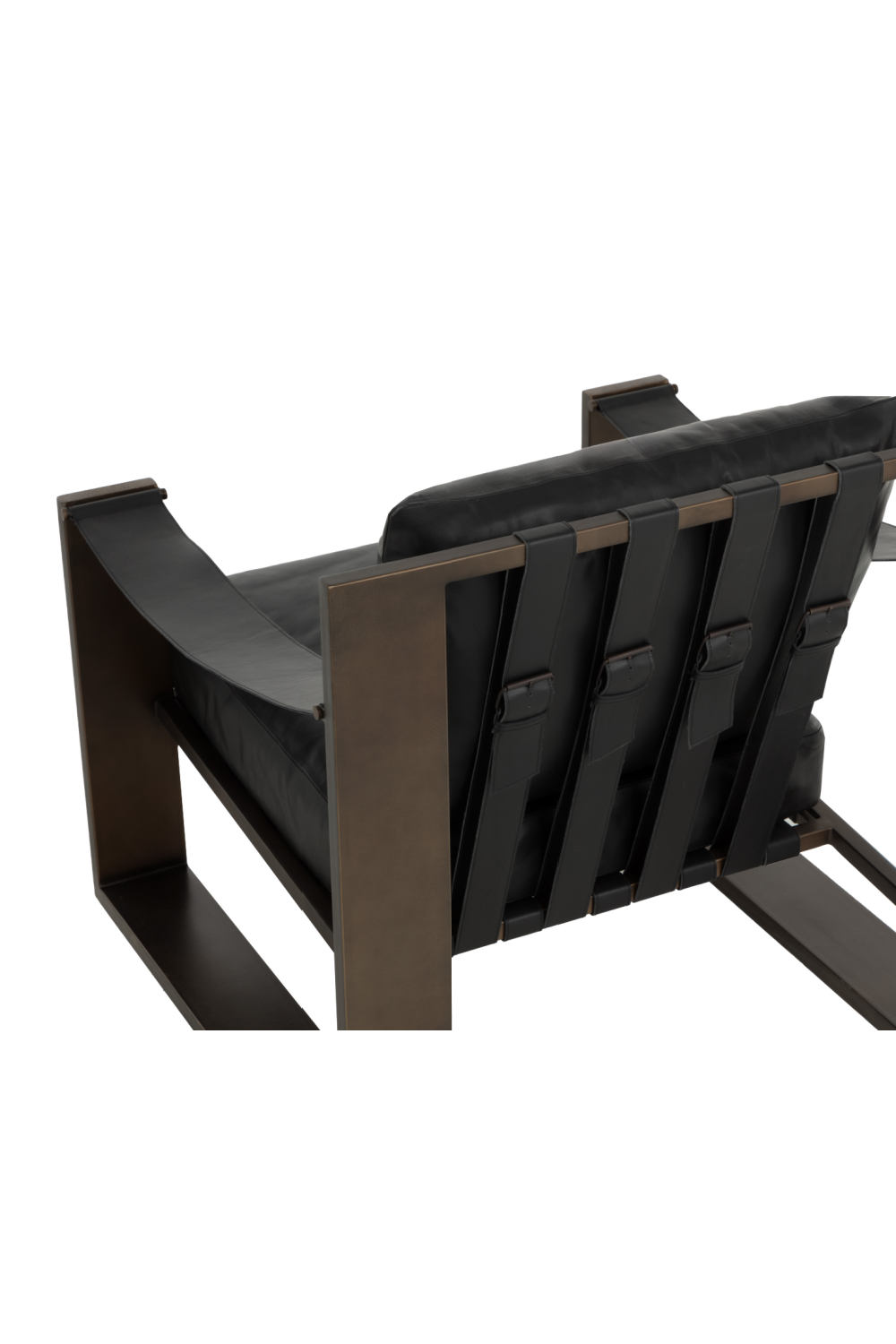 Leather Strapped Lounge Chair by Splendido Berke Accent Chair, alternate view 17