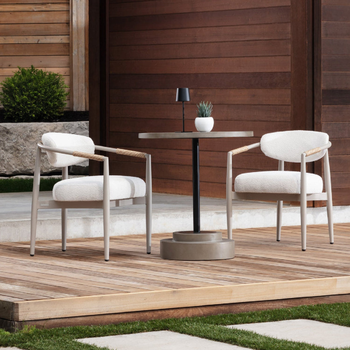 Sleek Indoor/Outdoor Dining Armchair by Splendido Marita Outdoor Dining Chair, alternate view 2