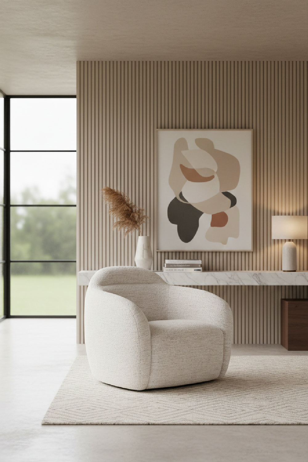 Modern Swivel Lounge Chair by Splendido Ismo Accent Chair, alternate view 2