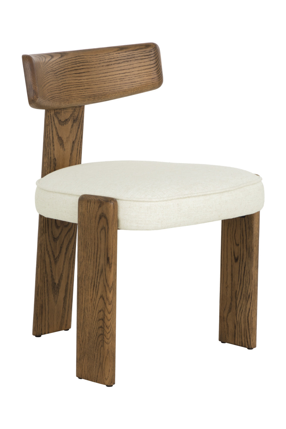 Oak Framed 3-Legged Dining Chairs (2) by Splendido Horton, alternate view 3