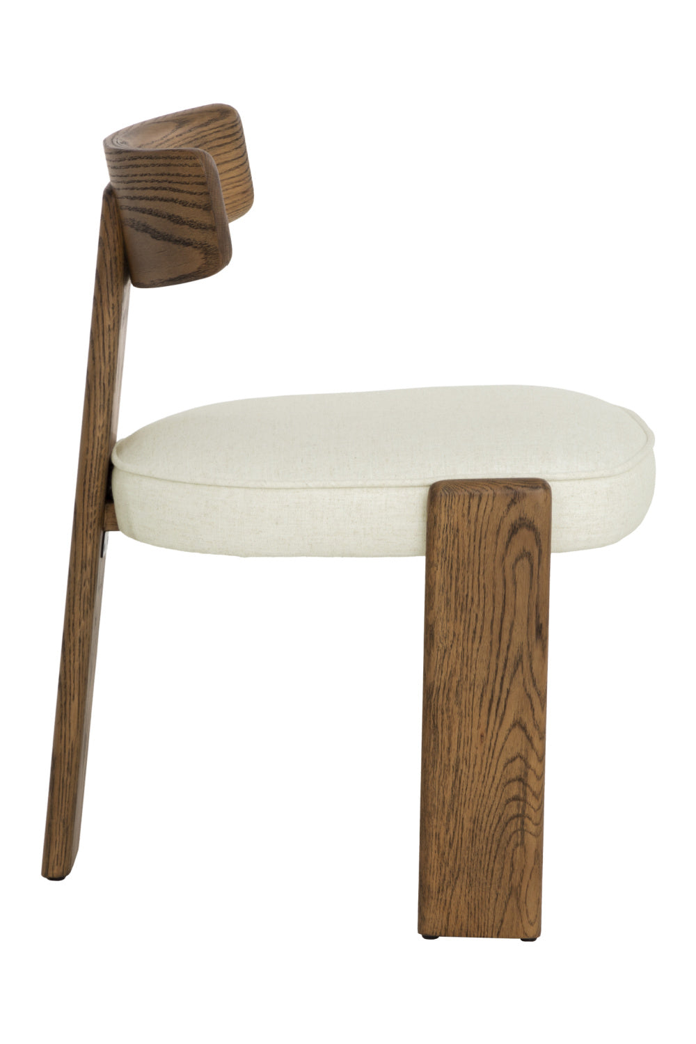 Oak Framed 3-Legged Dining Chairs (2) by Splendido Horton, alternate view 4