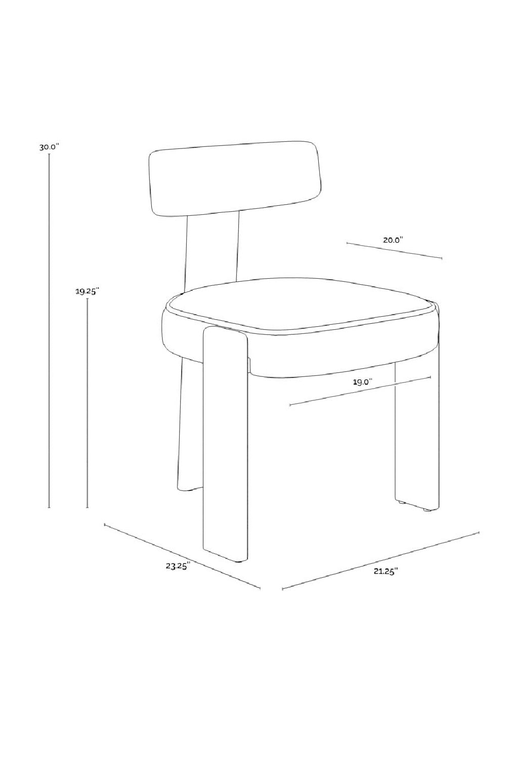 Oak Framed 3-Legged Dining Chairs (2) by Splendido Horton, alternate view 10