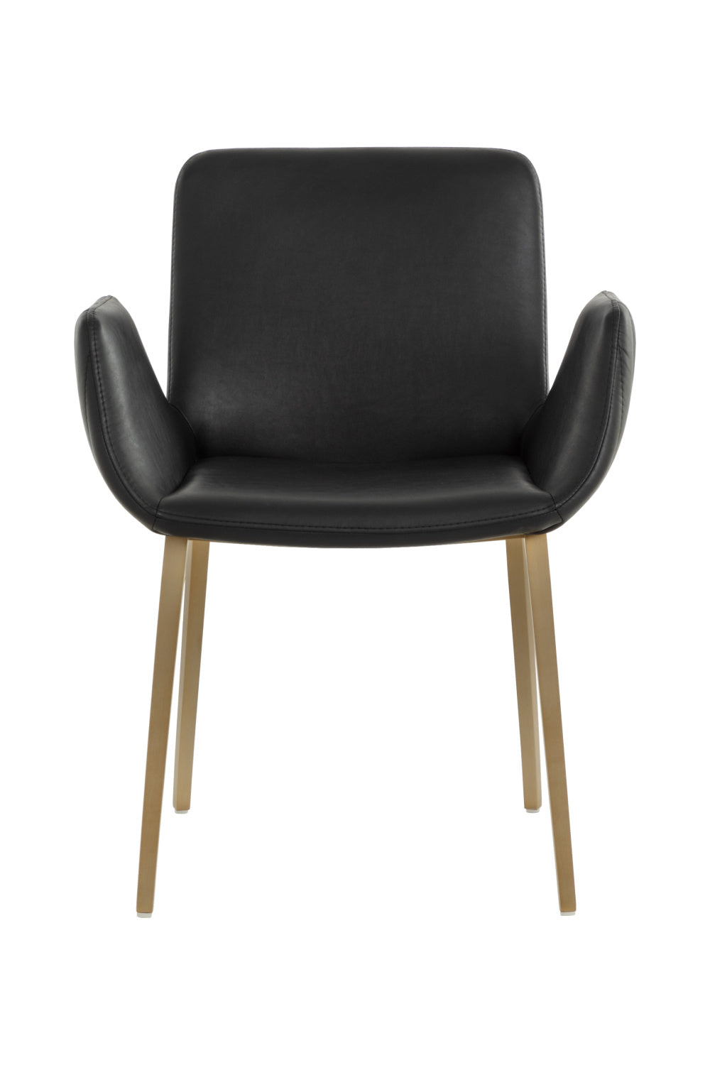 Leather Look Scooped Dining Armchair by Splendido Lucano Dining Chair, alternate view 11