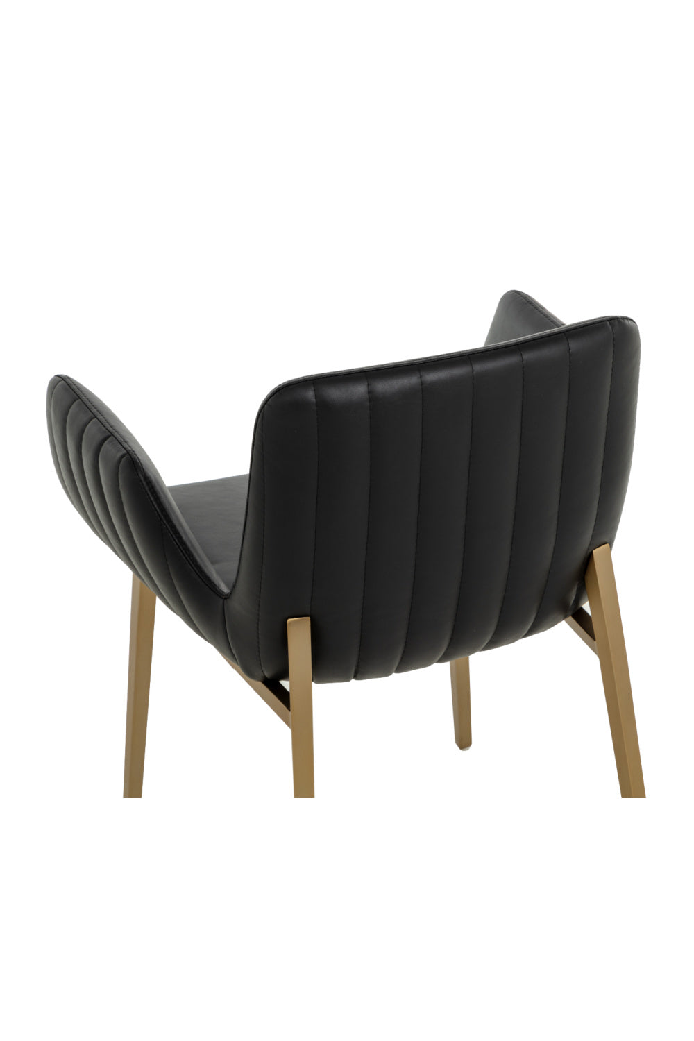 Leather Look Scooped Dining Armchair by Splendido Lucano Dining Chair, alternate view 13