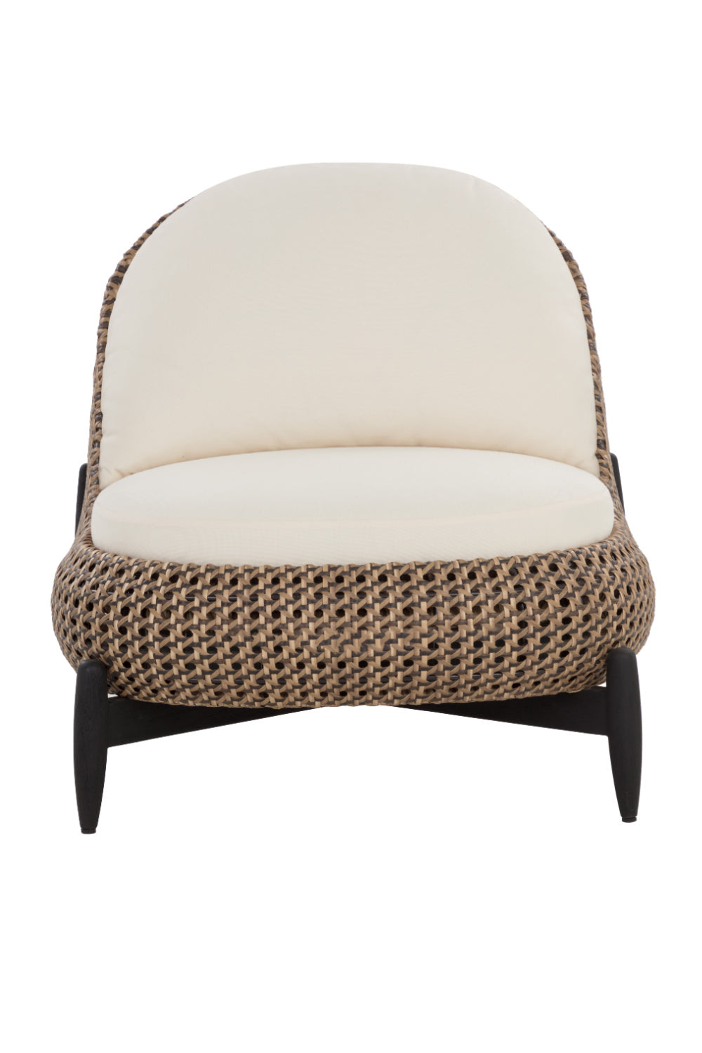 Modern European furniture - Padded Wicker Outdoor Lounge Chair - www.oroa.com