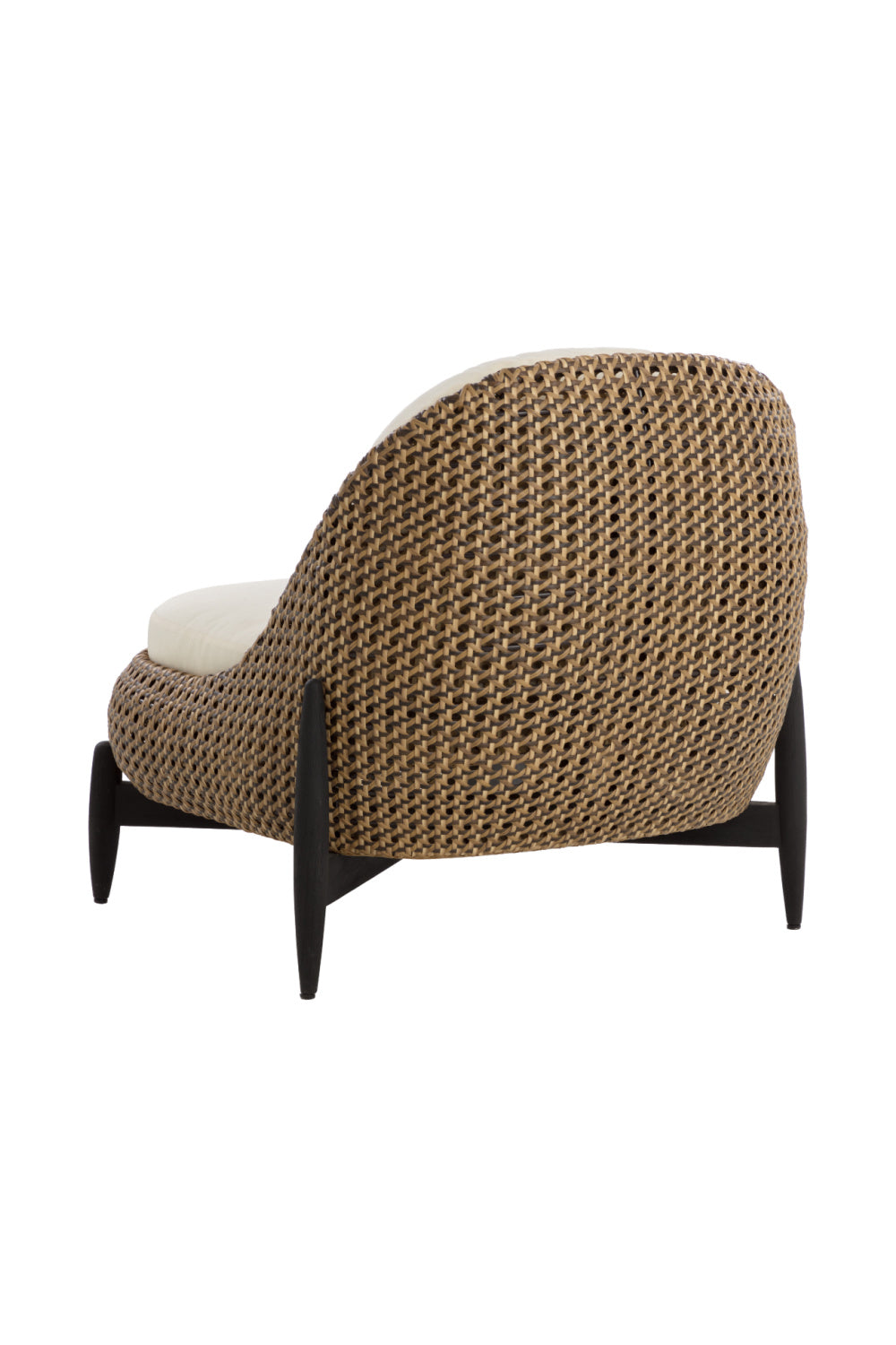 Modern European furniture - Padded Wicker Outdoor Lounge Chair - www.oroa.com