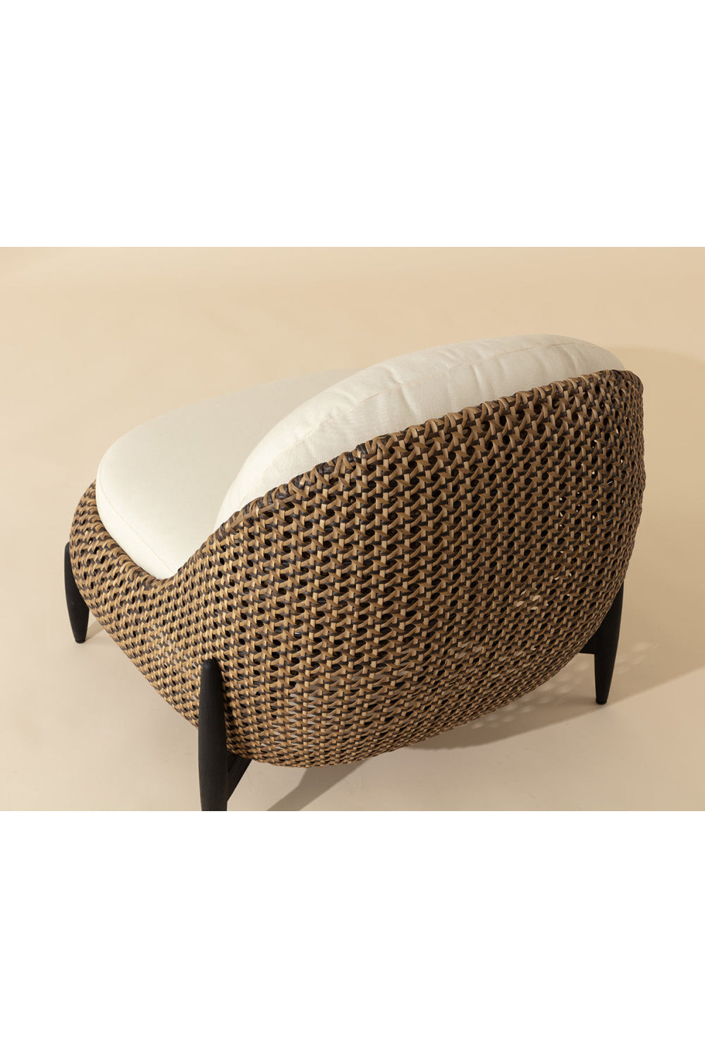 Modern European furniture - Padded Wicker Outdoor Lounge Chair - www.oroa.com