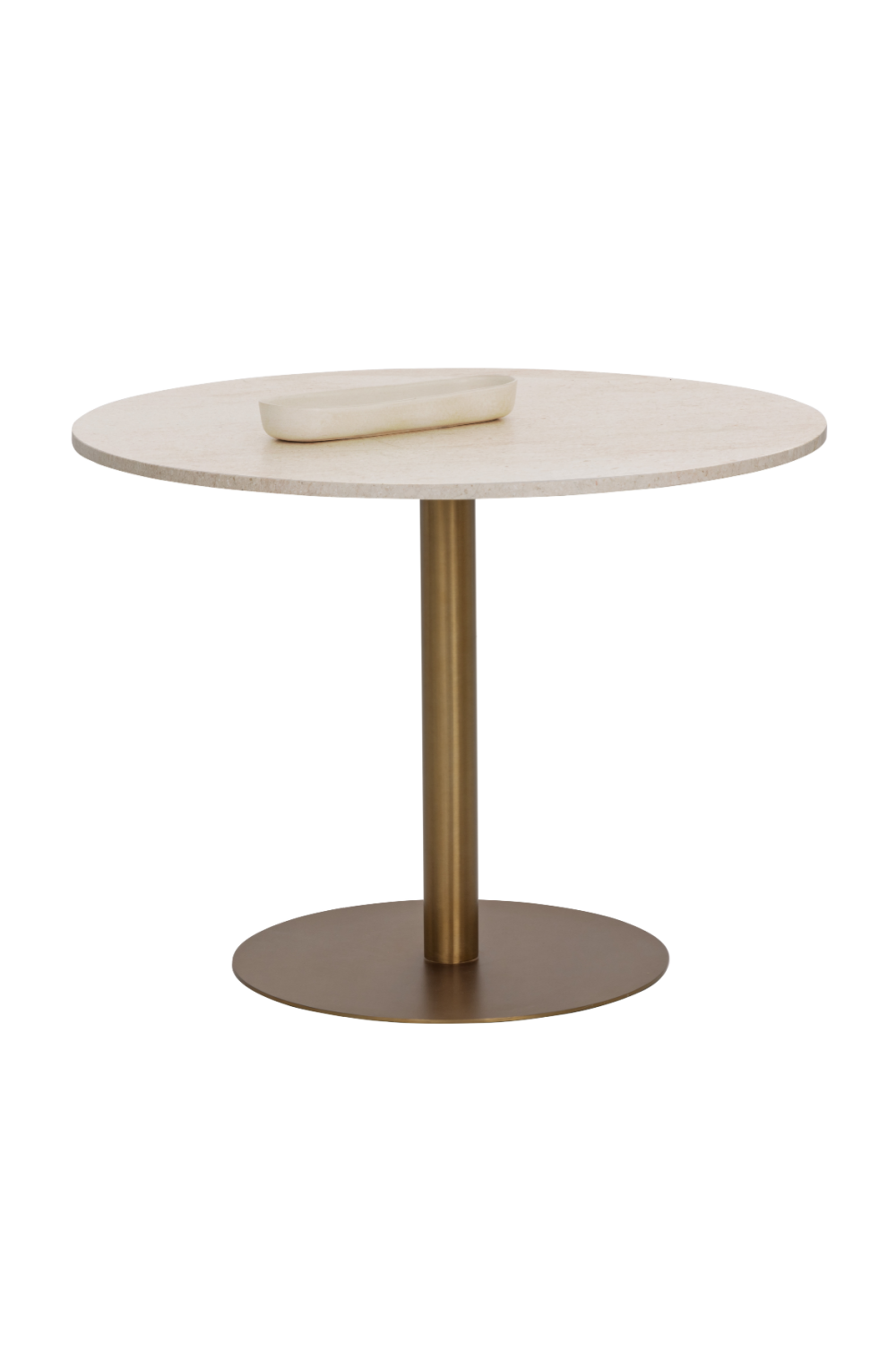 White Marble Round Bistro Table by Splendido Iska Dining Table, alternate view 3