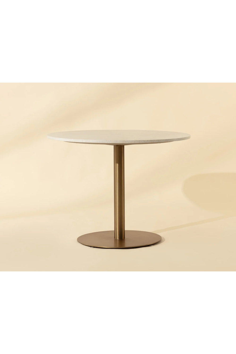 White Marble Round Bistro Table by Splendido Iska Dining Table, alternate view 7