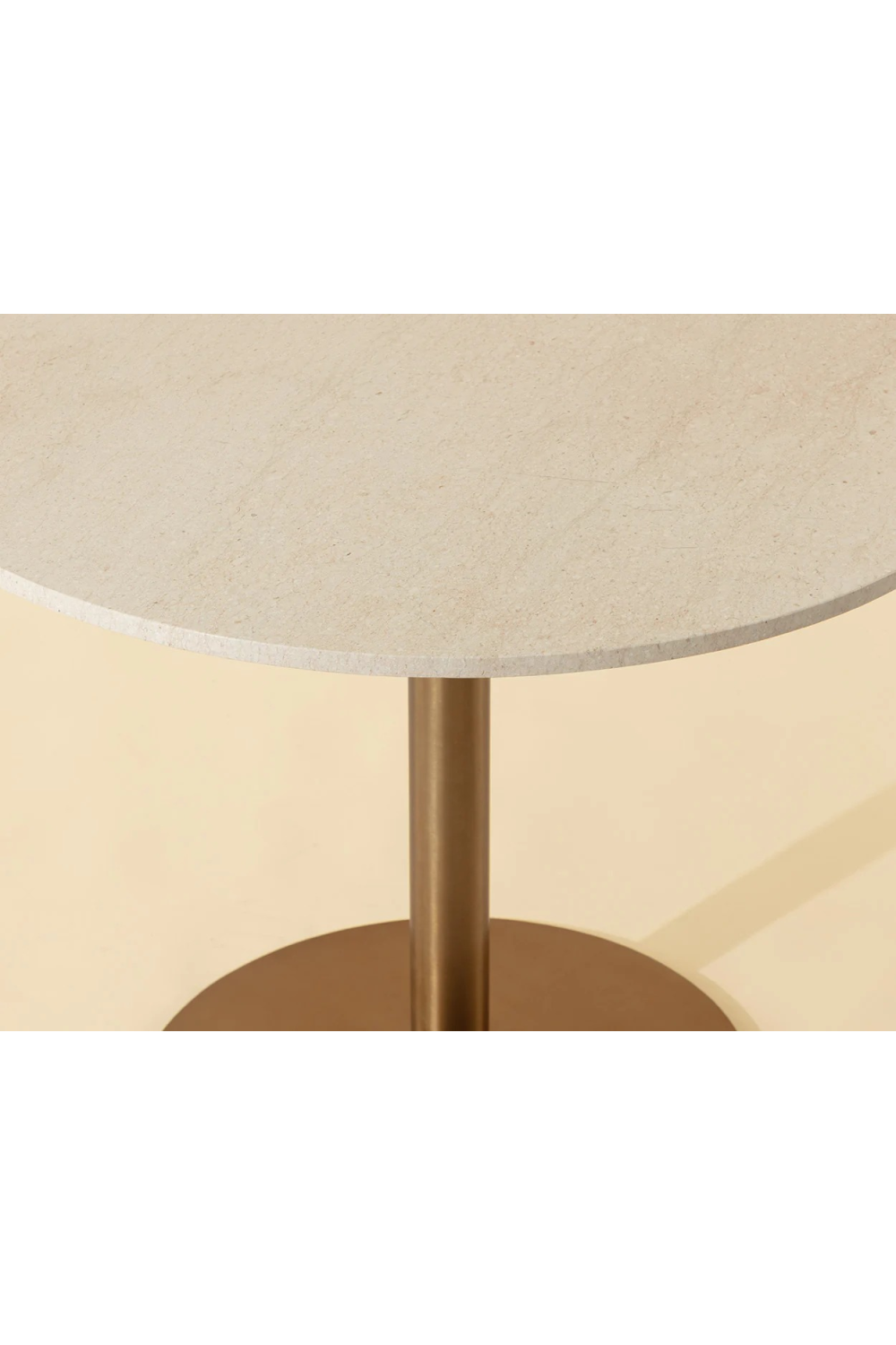 White Marble Round Bistro Table by Splendido Iska Dining Table, alternate view 8