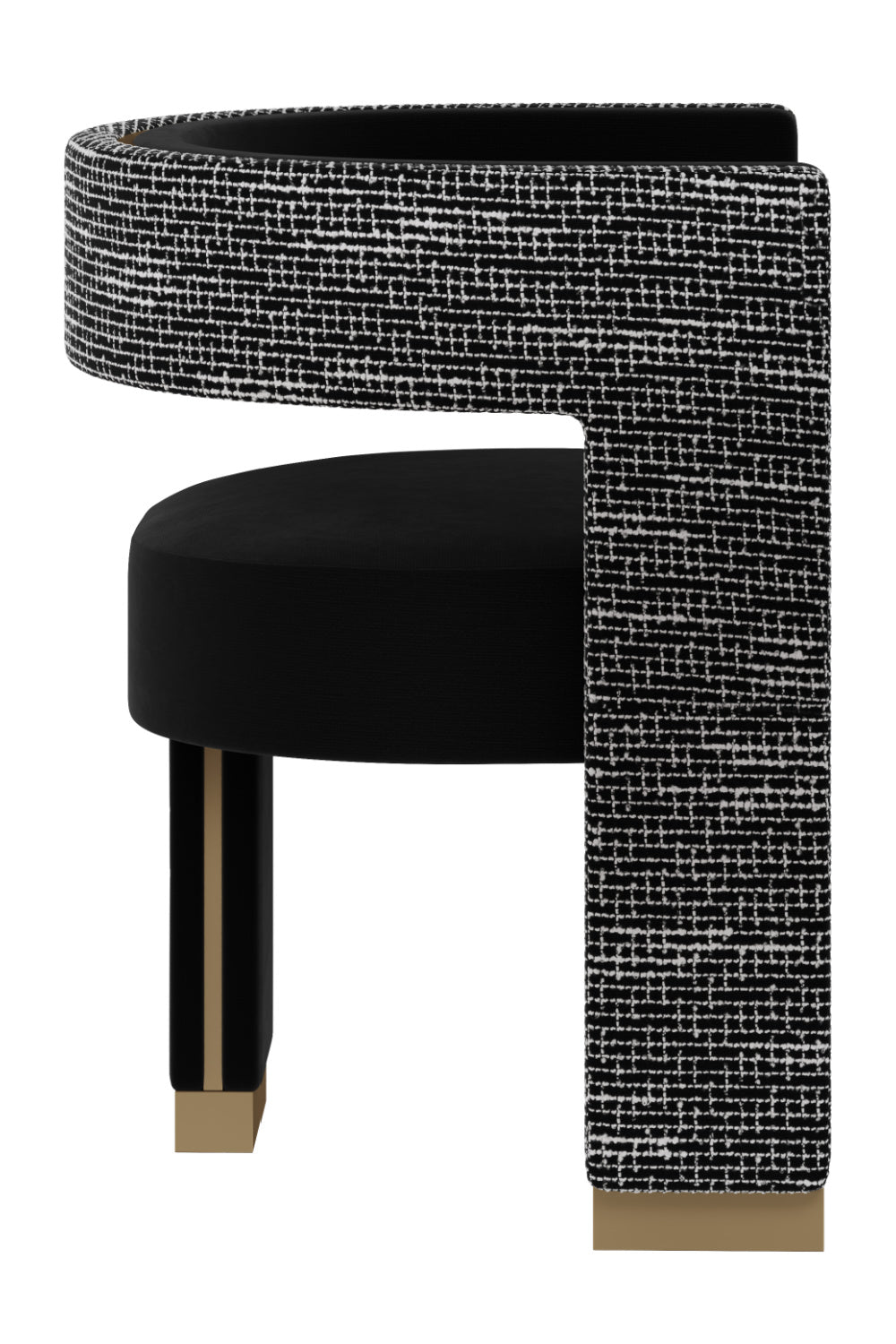 Curved 3-Legged Dining Chair by Splendido Adamina, alternate view 16