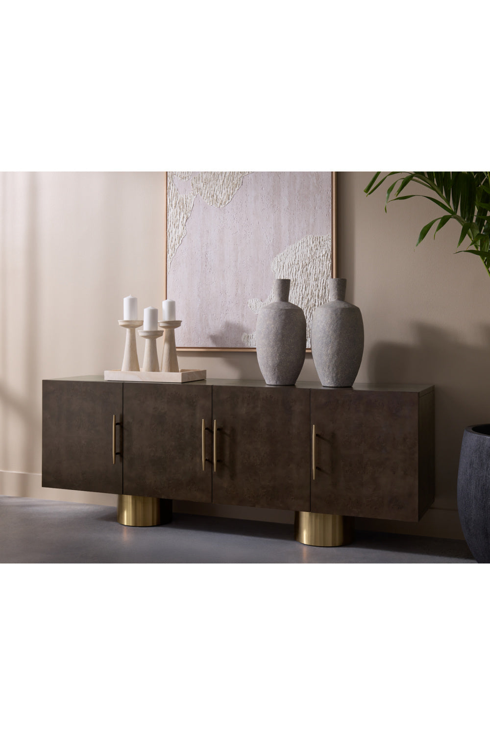 Maple Burl 4-Door Sideboard by Splendido Kresteven, alternate view 8