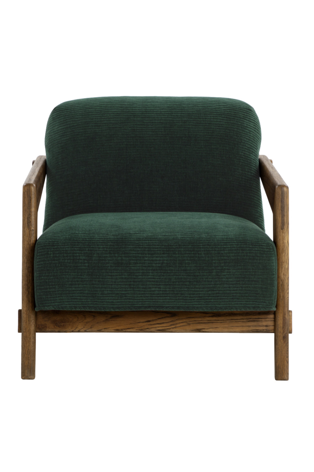 Brown Oak Framed Lounge Chair by Splendido Bosco Accent Chair, alternate view 13
