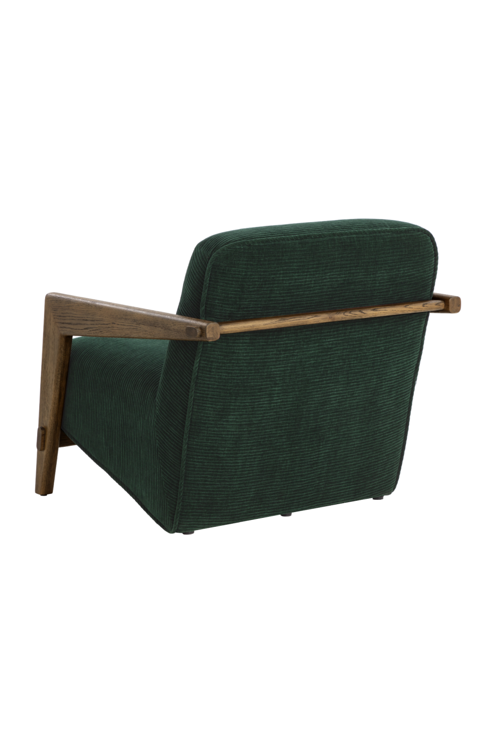 Brown Oak Framed Lounge Chair by Splendido Bosco Accent Chair, alternate view 15