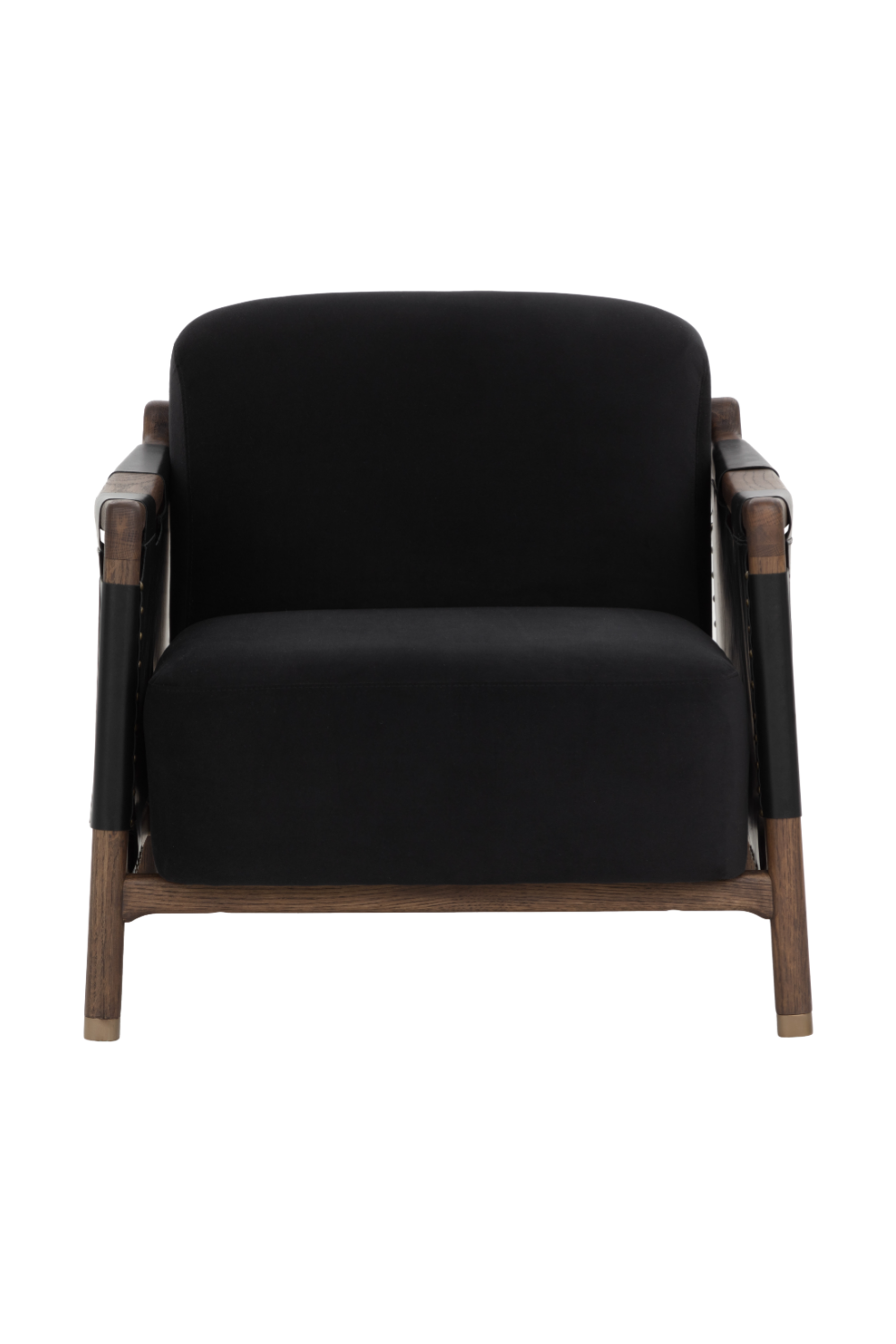Solid Oak Framed Lounge Chair by Splendido Calloway Accent Chair, alternate view 3