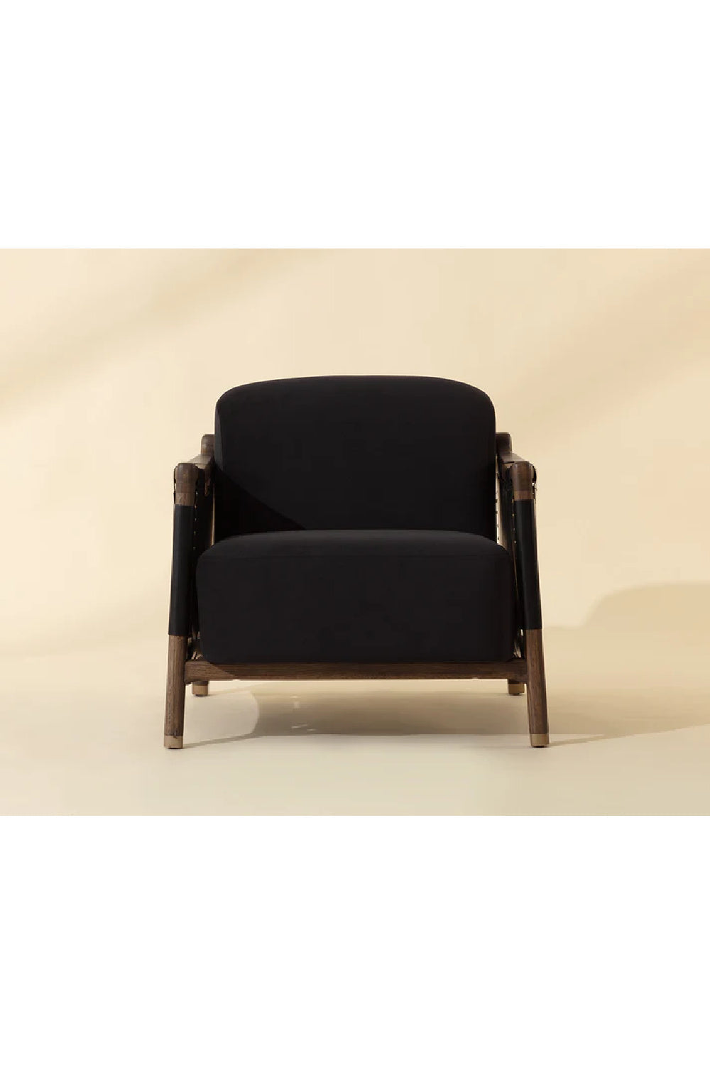 Solid Oak Framed Lounge Chair by Splendido Calloway Accent Chair, alternate view 10