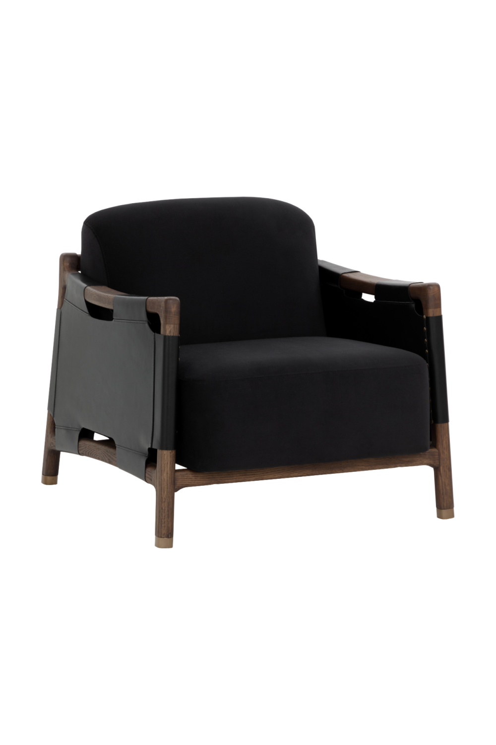 Solid Oak Framed Lounge Chair by Splendido Calloway Accent Chair