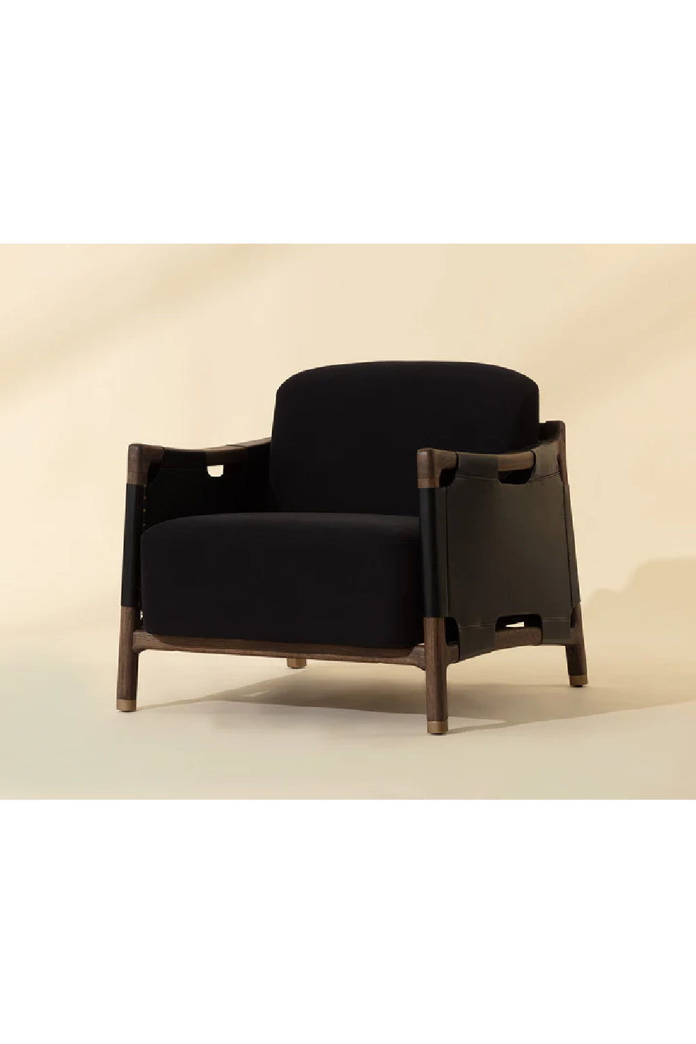 Solid Oak Framed Lounge Chair by Splendido Calloway Accent Chair, alternate view 9