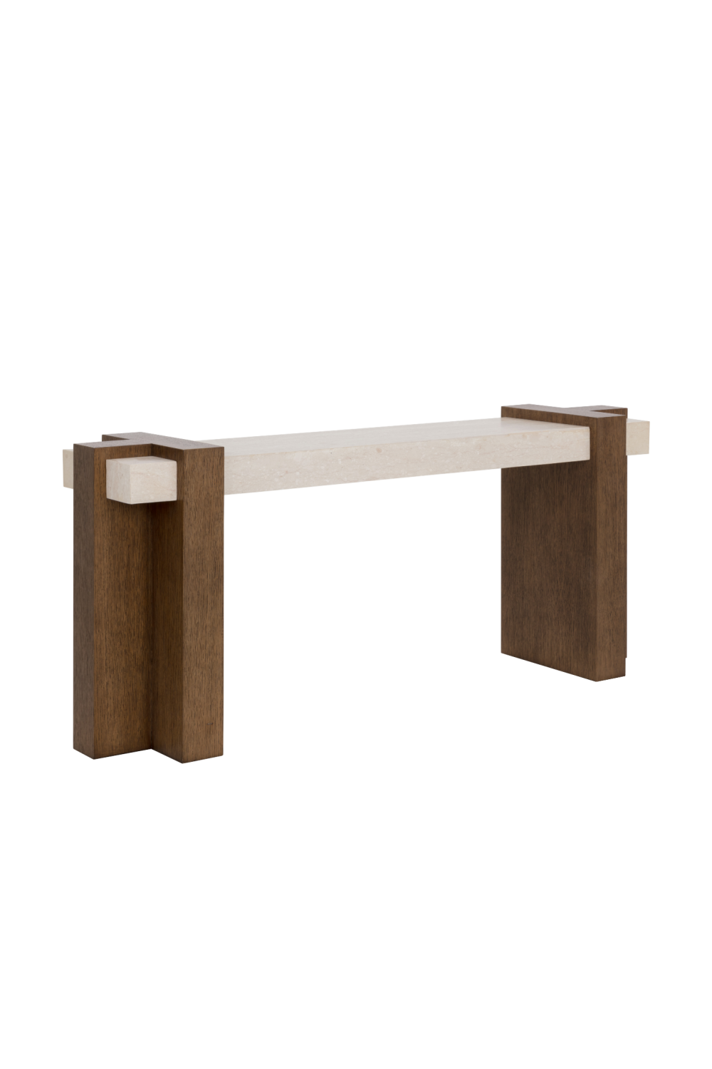 Interlocked Wooden Legs Console Table by Splendido Minerva, alternate view 3