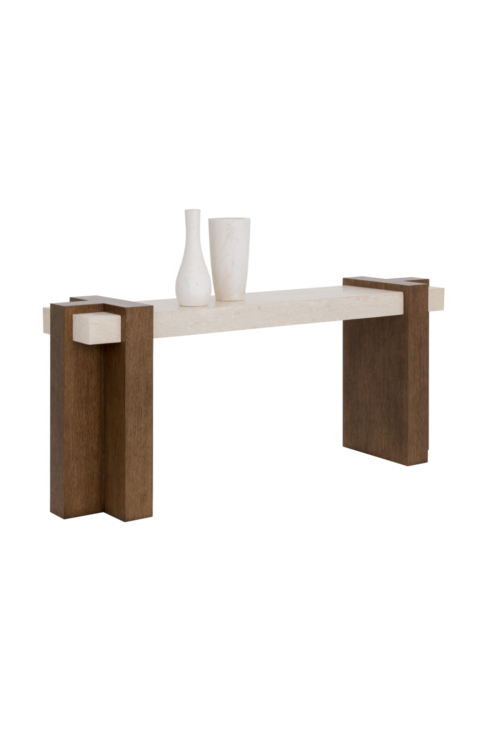 Interlocked Wooden Legs Console Table by Splendido Minerva, alternate view 4