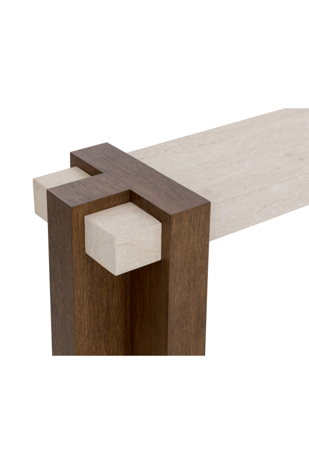 Interlocked Wooden Legs Console Table by Splendido Minerva, alternate view 6