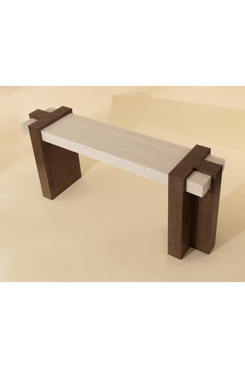 Interlocked Wooden Legs Console Table by Splendido Minerva, alternate view 8