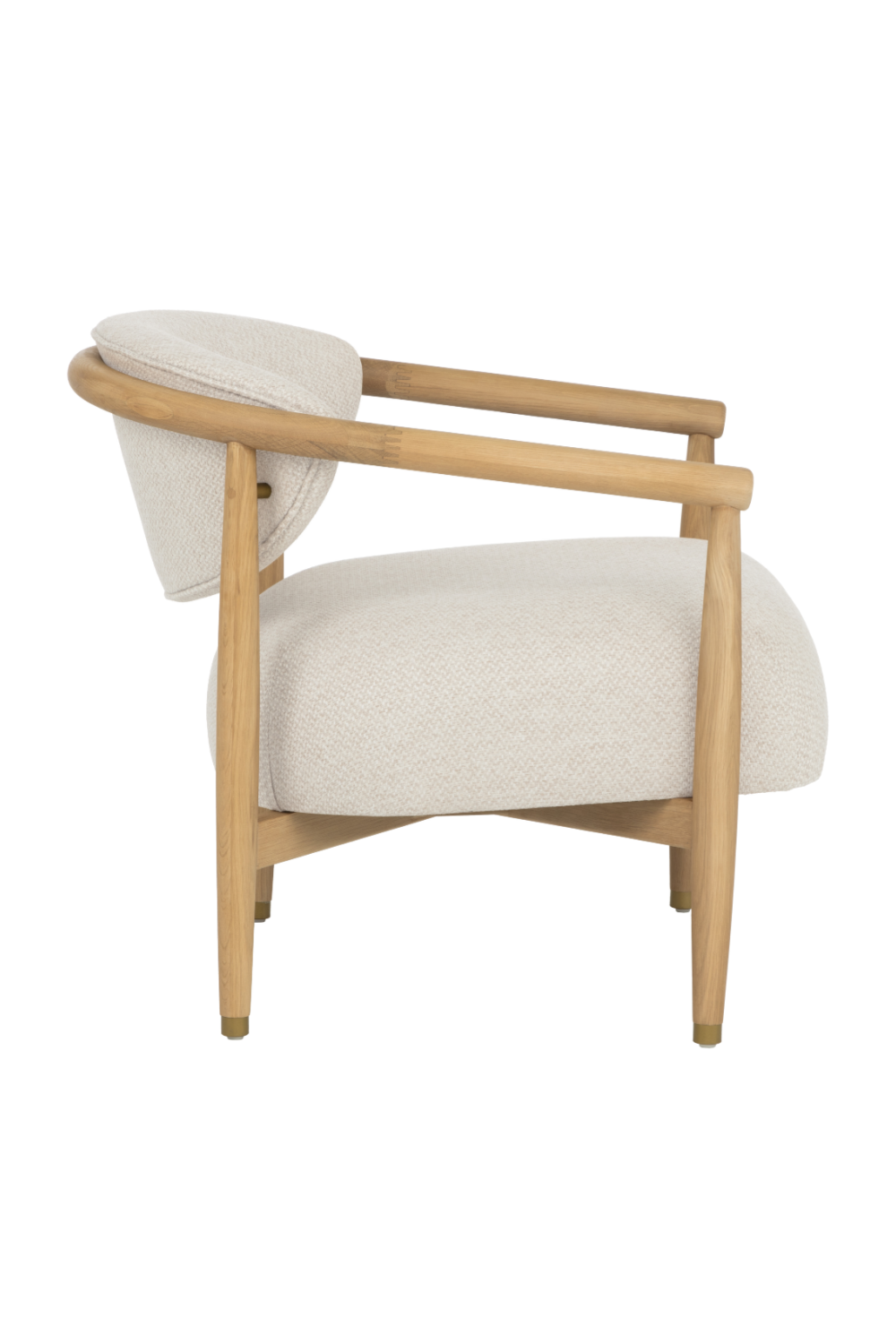 Oak Framed Lounge Chair by Splendido Sigrid Accent Chair, alternate view 4