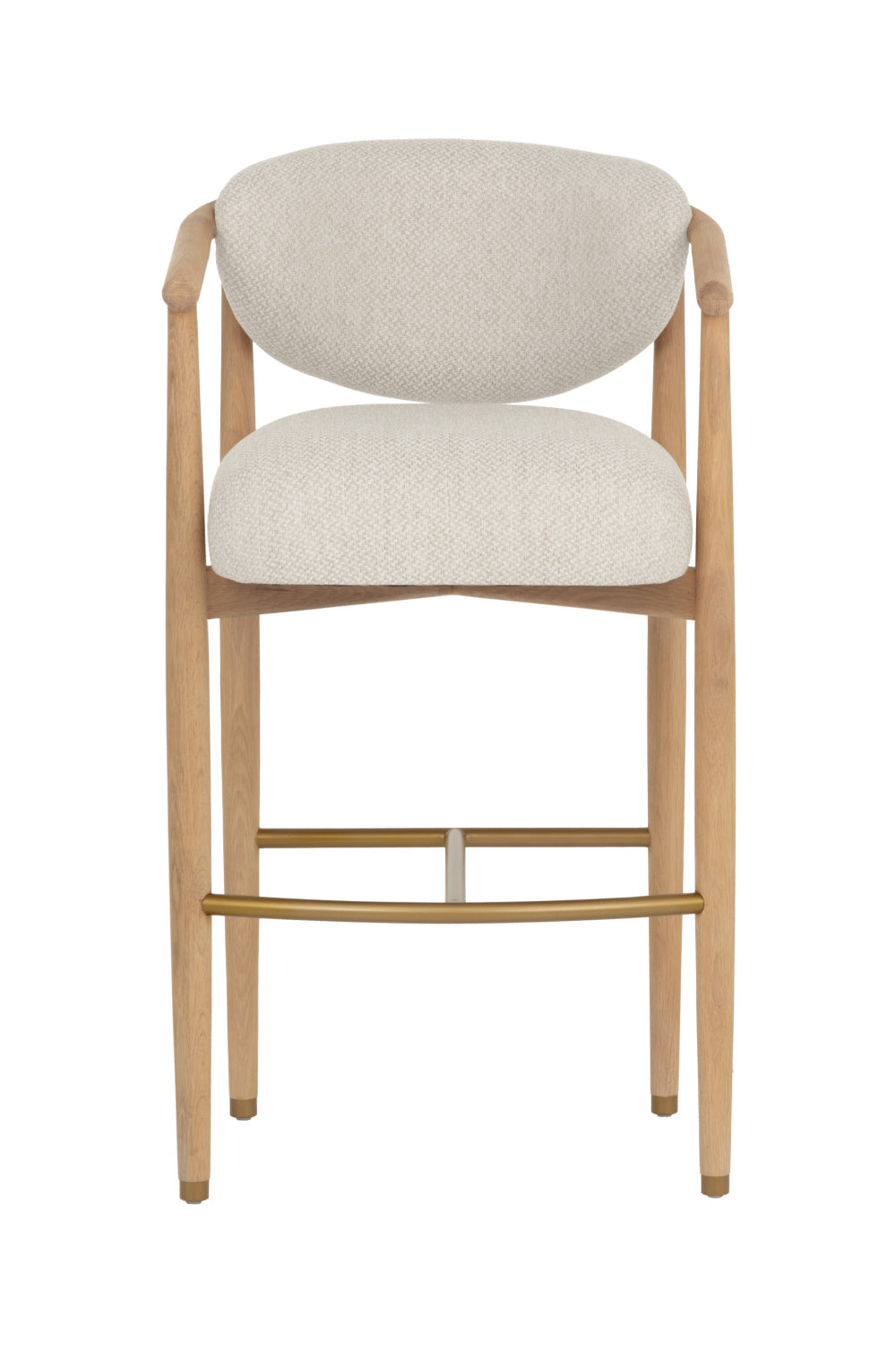 Modern European furniture - Solid Oak Framed Bar Stool - www.oroa.com