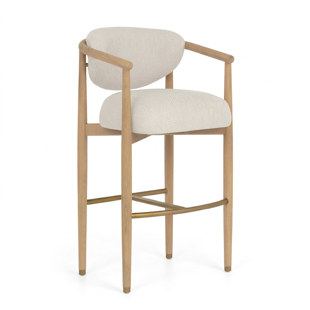 Solid Oak Framed Bar Stool by Splendido Sigrid Barstool