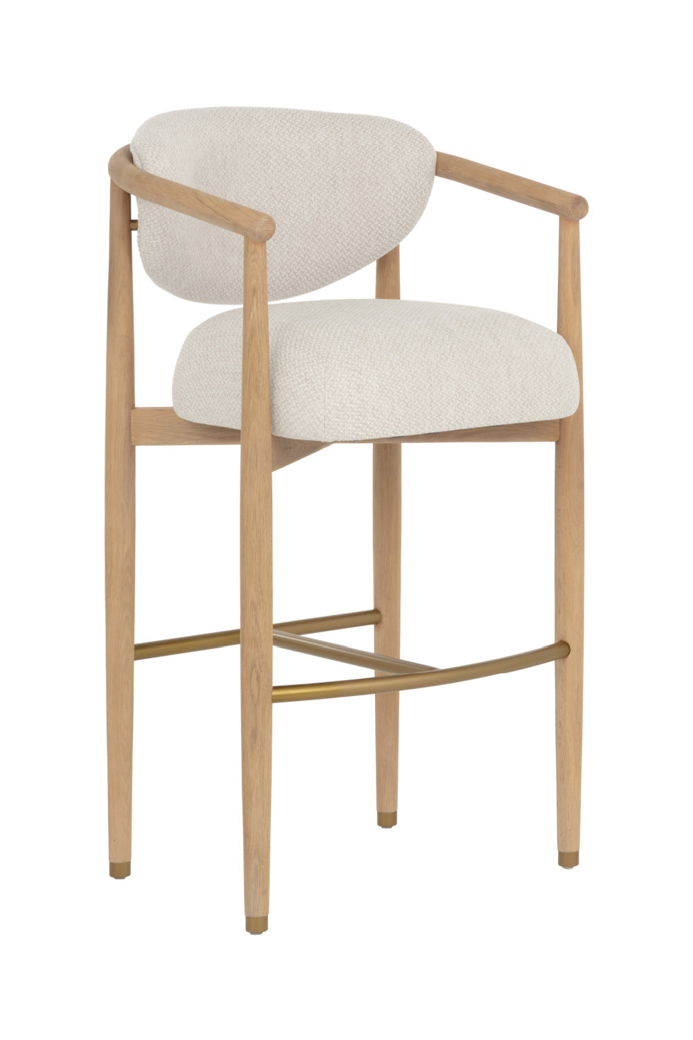 Modern European furniture - Solid Oak Framed Bar Stool - www.oroa.com