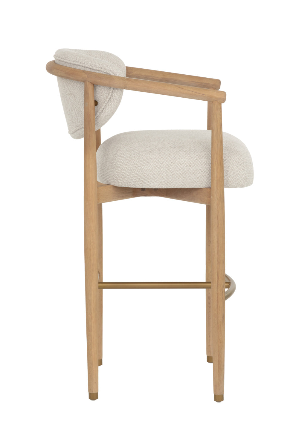 Solid Oak Framed Bar Stool by Splendido Sigrid Barstool, alternate view 4