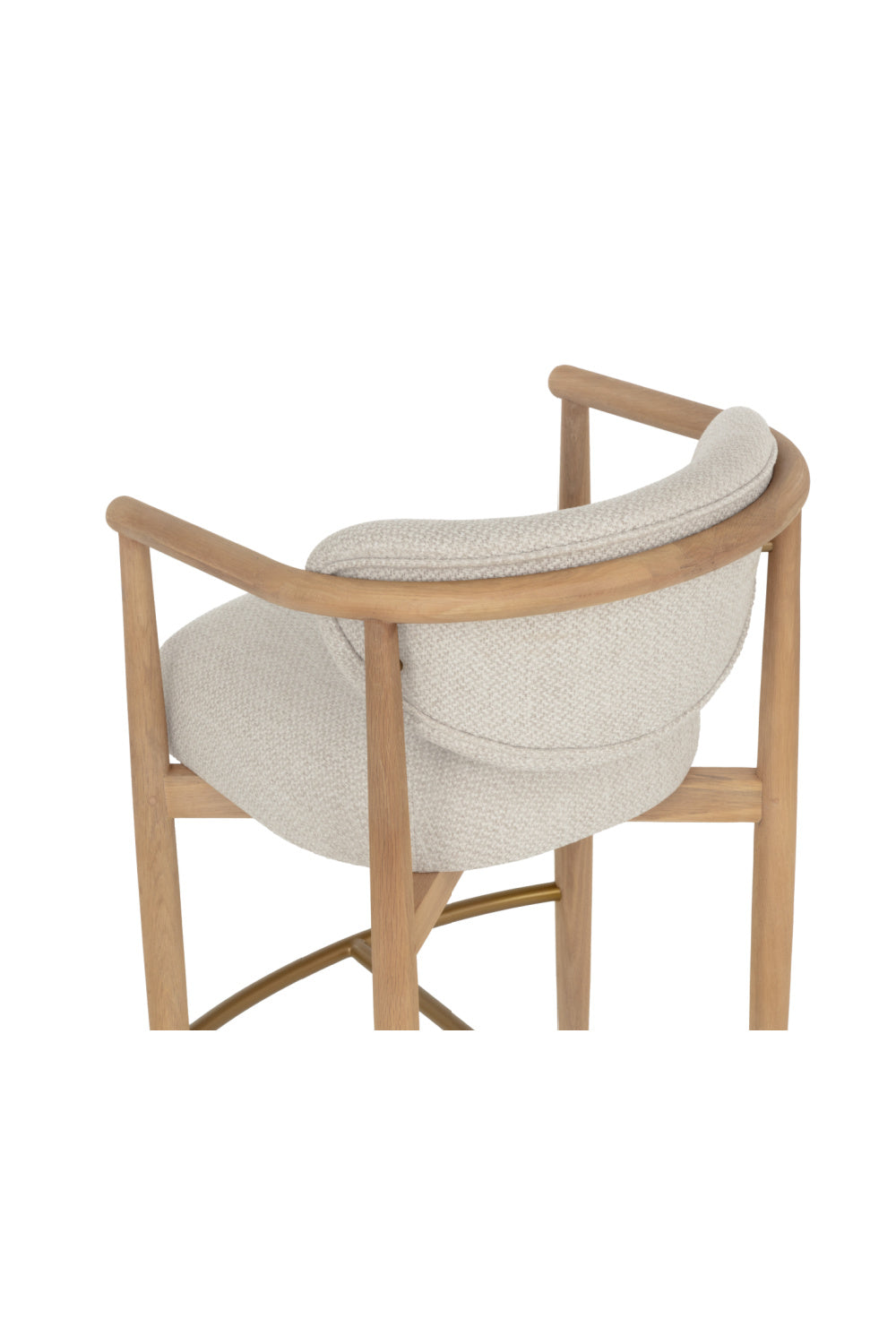 Modern European furniture - Solid Oak Framed Bar Stool - www.oroa.com