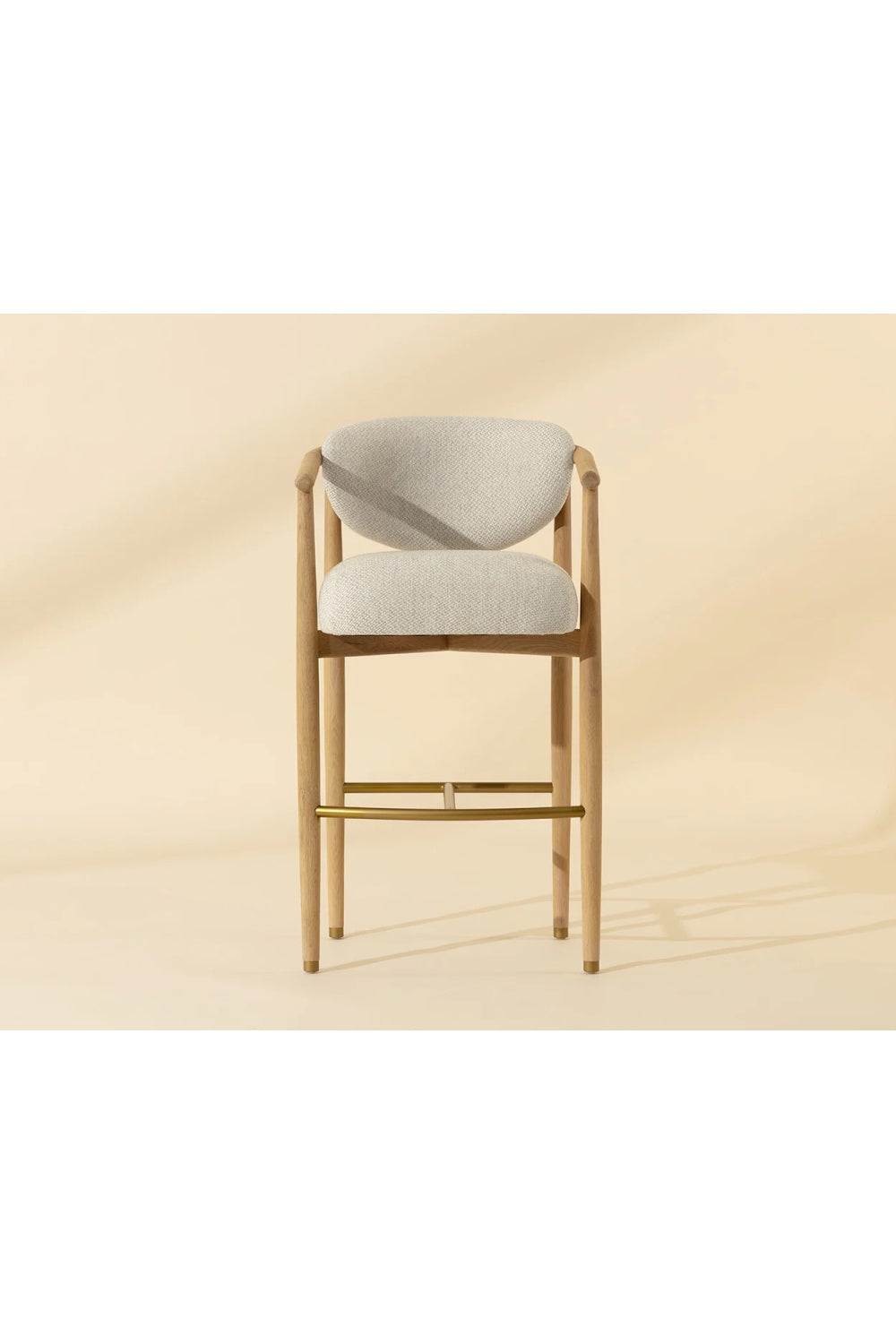 Solid Oak Framed Bar Stool by Splendido Sigrid Barstool, alternate view 8