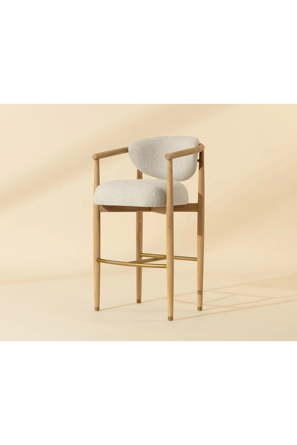 Solid Oak Framed Bar Stool by Splendido Sigrid Barstool, alternate view 6