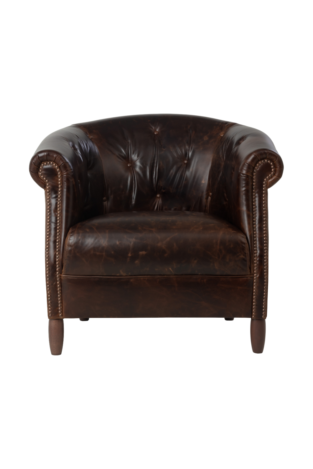 Leather Chesterfield Lounge Chair by Splendido Marjorie Accent Chair, alternate view 15