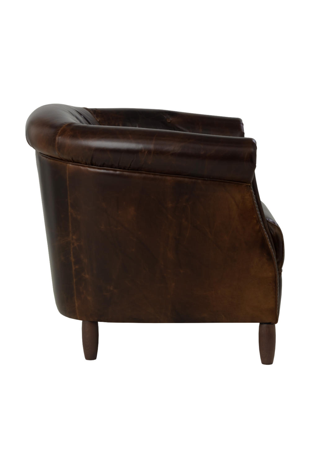Leather Chesterfield Lounge Chair by Splendido Marjorie Accent Chair, alternate view 16