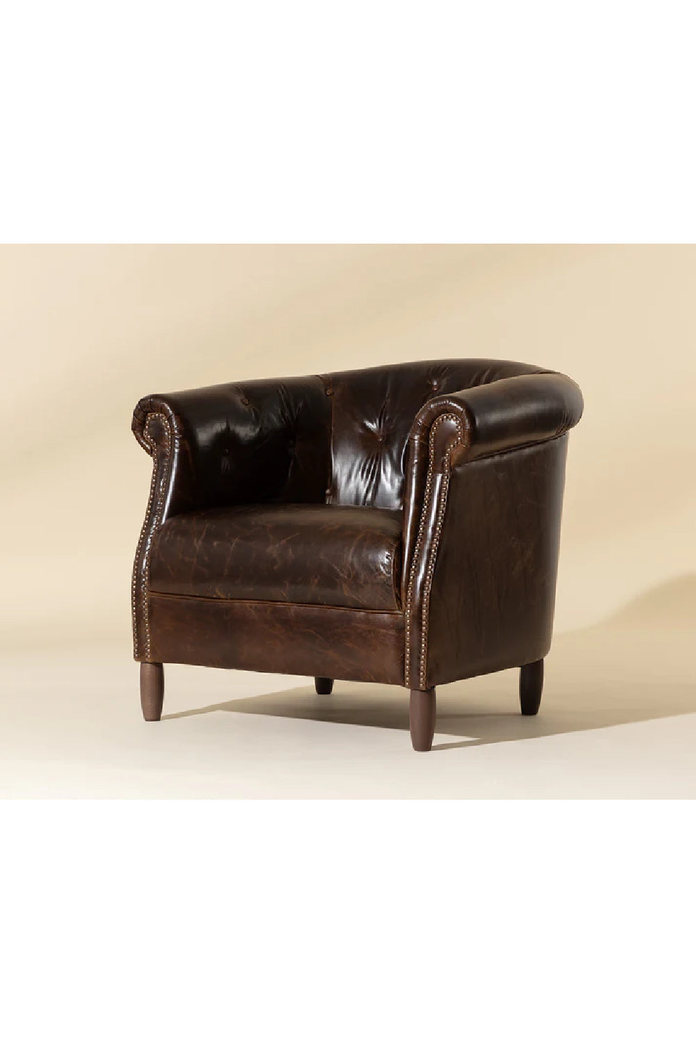 Leather Chesterfield Lounge Chair by Splendido Marjorie Accent Chair, alternate view 19