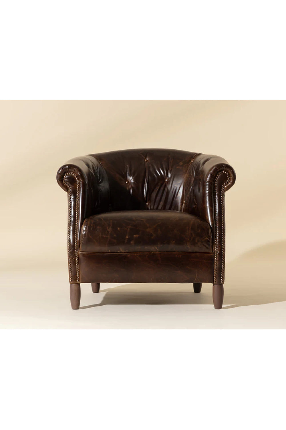 Leather Chesterfield Lounge Chair by Splendido Marjorie Accent Chair, alternate view 20