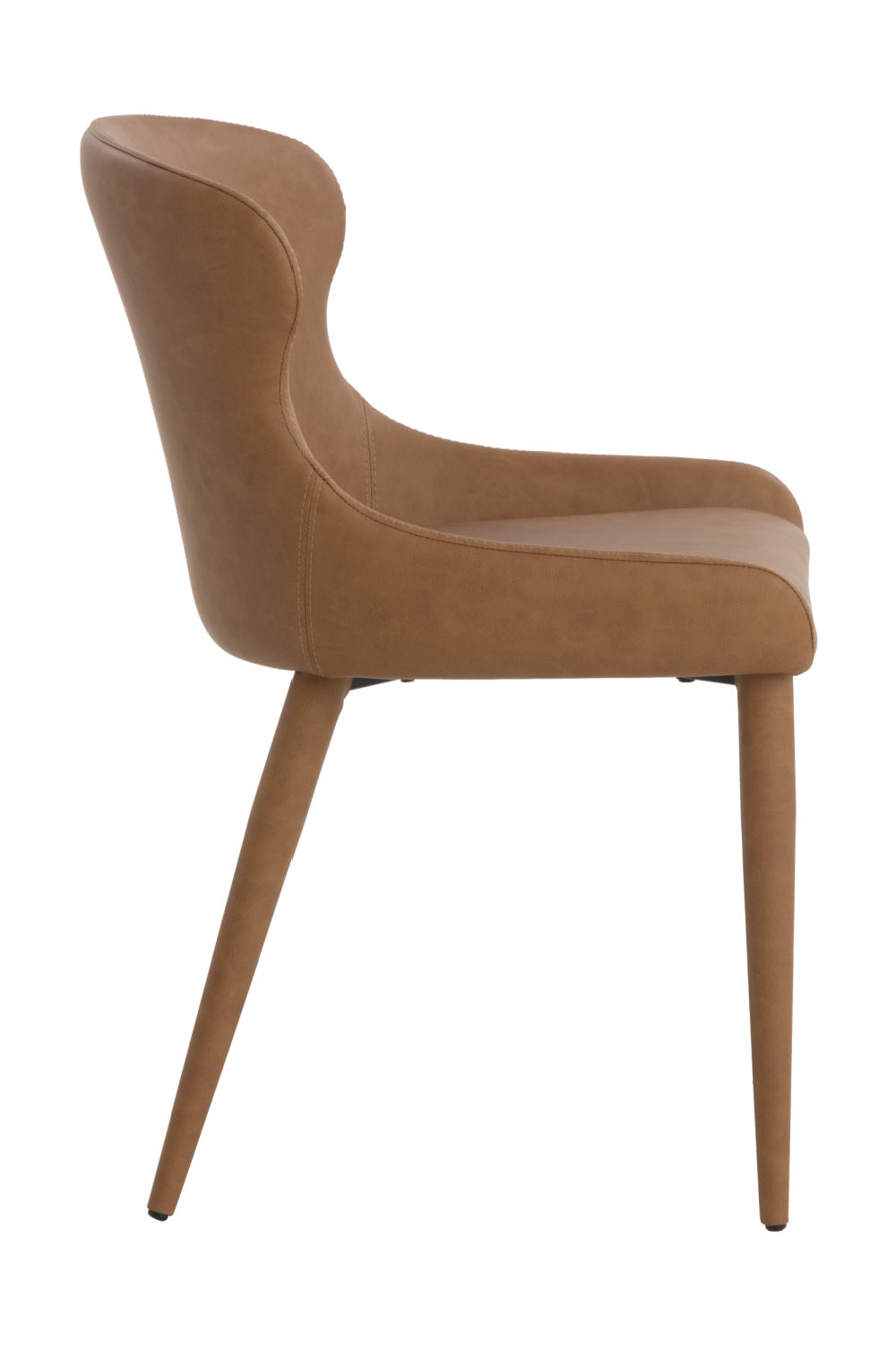 Leather Look Modern Dining Chairs (2) by Splendido Evora, alternate view 4