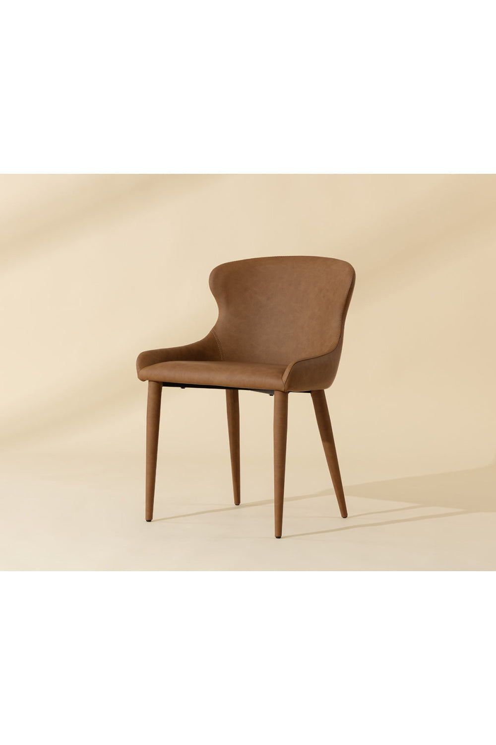 Leather Look Modern Dining Chairs (2) by Splendido Evora, alternate view 8