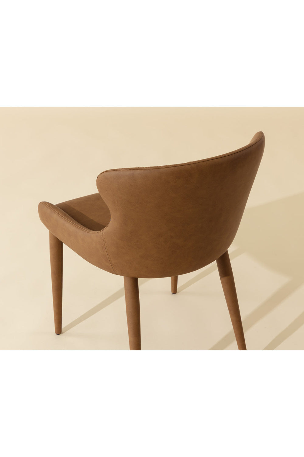 Leather Look Modern Dining Chairs (2) by Splendido Evora, alternate view 9