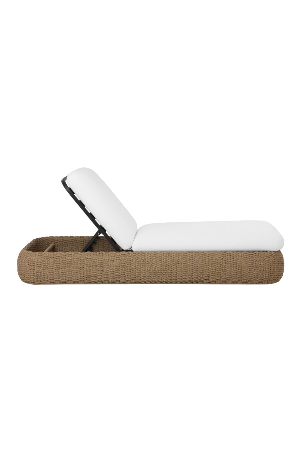 Wicker Weave Indoor/Outdoor Lounger by Splendido Barcelona Outdoor Lounge Chair, alternate view 3