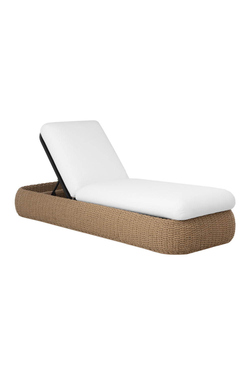 Wicker Weave Indoor/Outdoor Lounger by Splendido Barcelona Outdoor Lounge Chair, alternate view 4