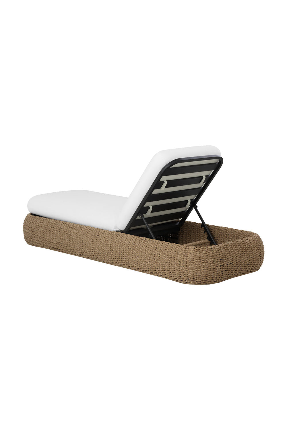 Wicker Weave Indoor/Outdoor Lounger by Splendido Barcelona Outdoor Lounge Chair, alternate view 6