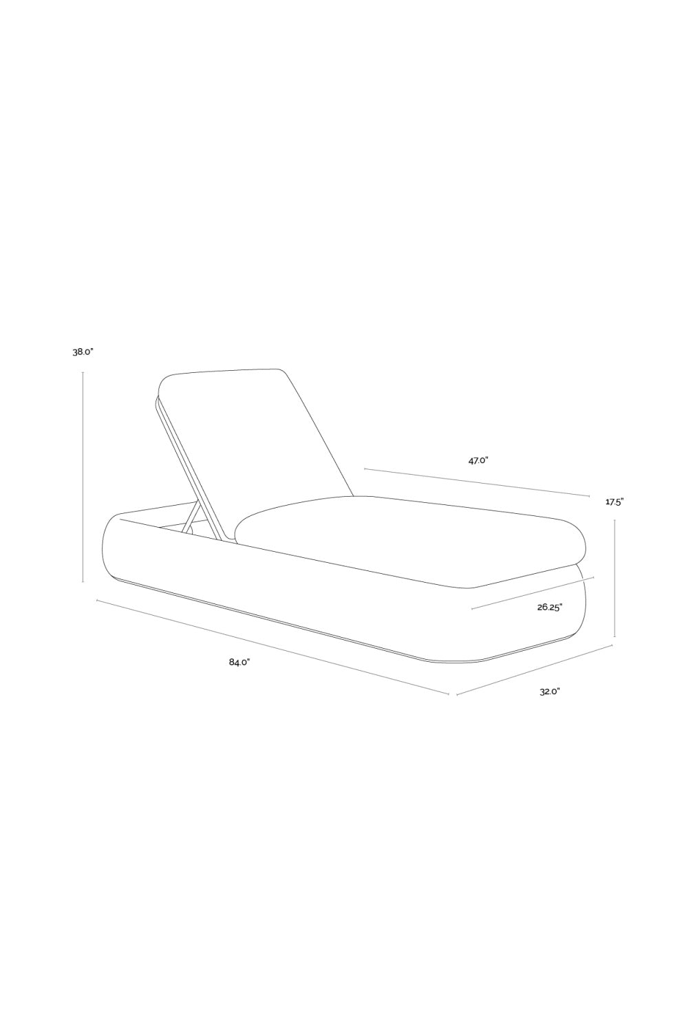Wicker Weave Indoor/Outdoor Lounger by Splendido Barcelona Outdoor Lounge Chair, alternate view 9
