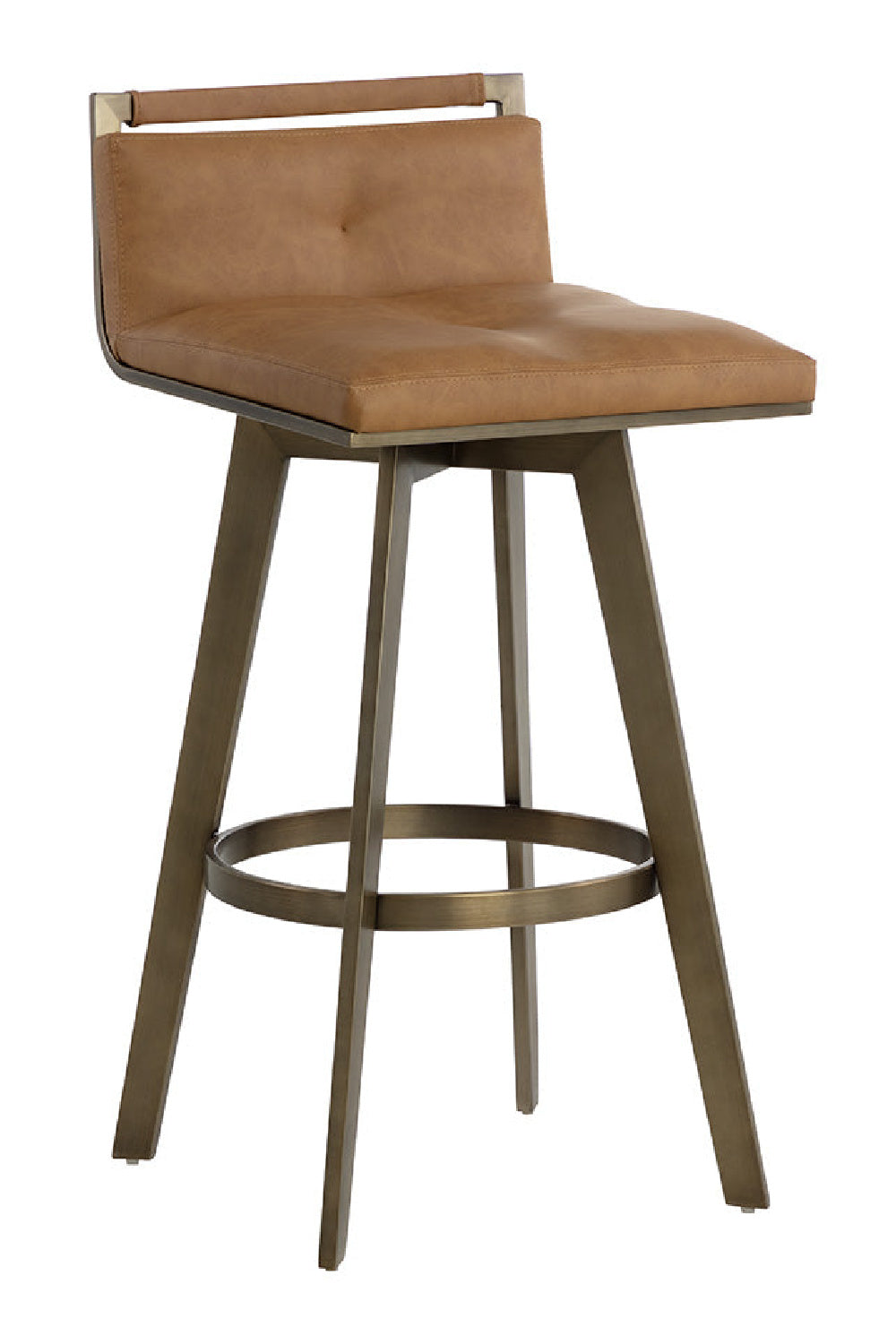Leather-Look Swivel Bar Stool by Splendido Arizona Barstool, alternate view 10