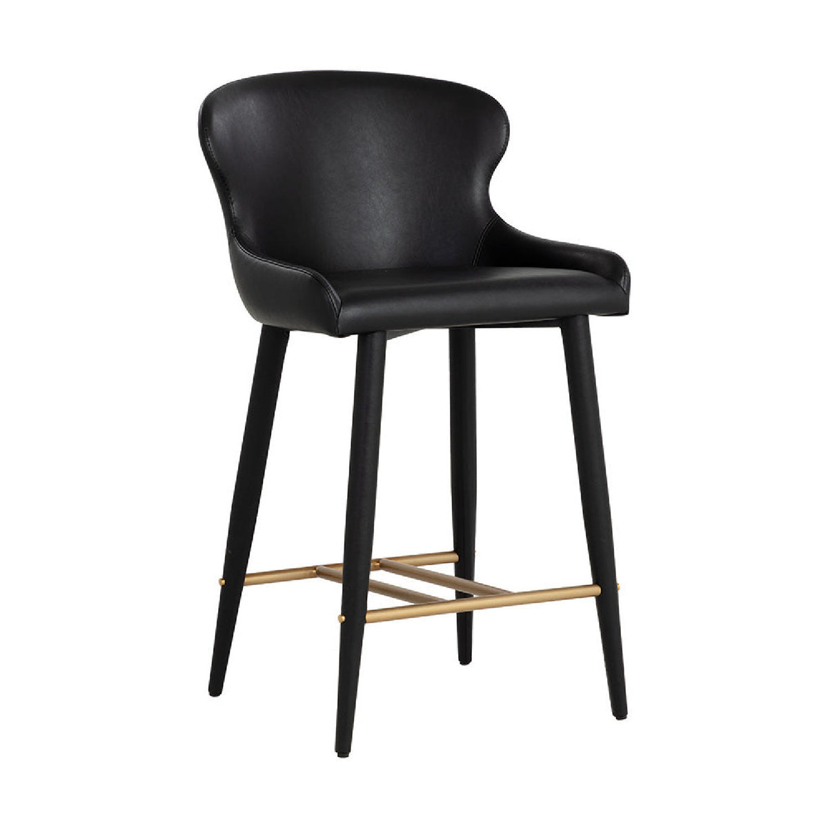 Leather Look Shell Counter Stool | Splendido Evora